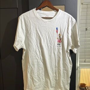 jcrew oars dog t shirt (stained)